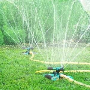 Buy Jumia Lawn Sprinkler Garden Irrigation System Automatic 360 Rotating Water Sprinklers For Large Yard Area Adjustable Oscillating Sprayer For Watering Glass Outdoor Kenya 2 The Auto-Rotating Sprinkler Takes All That Work Out Of Your Hands! All You Need To Do Is Connect It To Your Tap Using The 1/2&Quot; Hose Pipe Gauge, Turn On The Tap, And Let It Do Its Thing! It Rotates 360° With The Force Of The Water Pressure, So No Electricity Is Needed. It Distributes Water Up To 10 Meters In Radius Depending On The Pressure (60 Psi), So You Don'T Have To Worry About Watering Your Neighbors' Yard By Accident. And It Connects With Other Sprinklers In Series.