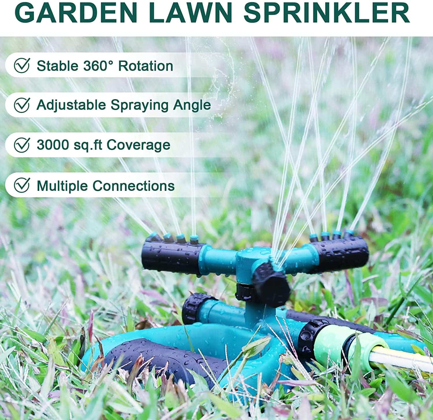 Buy Jumia Lawn Sprinkler Garden Irrigation System Automatic 360 Rotating Water Sprinklers For Large Yard Area Adjustable Oscillating Sprayer For Watering Glass Outdoor Kenya 4 This ½-Inch Rotating Garden Sprinkler Provides 360° Water Coverage Up To A 10-Meter Radius Using Only Your Tap’s Pressure. Designed For Home Irrigation, Greenhouses, Or Lawn Care, It Features A Durable Abs Plastic Body And Supports Connection In Series For Extended Reach Across Larger Areas. No Electricity Required—Just Hook To A Hose And Let It Go.