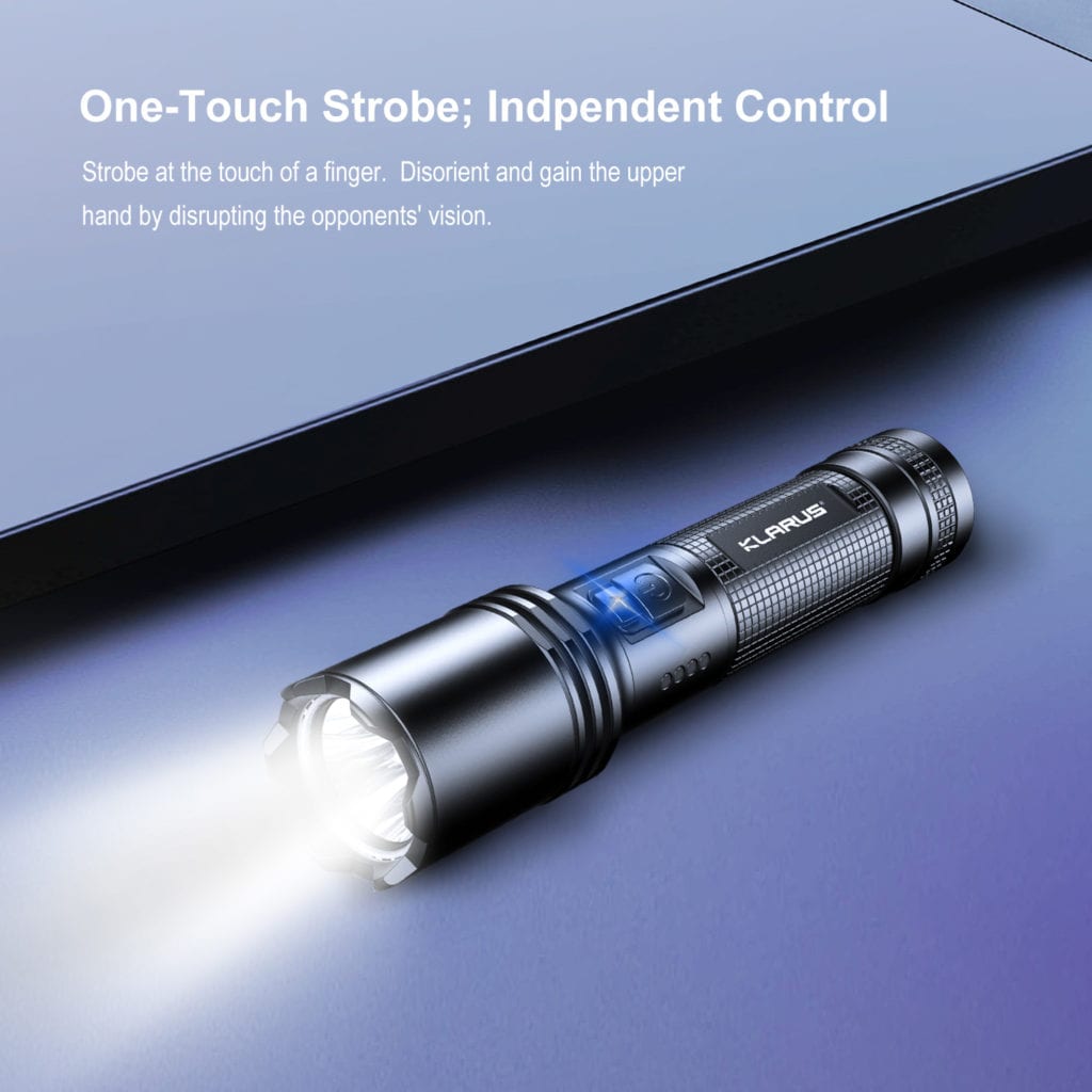 One touch clearance flashlight