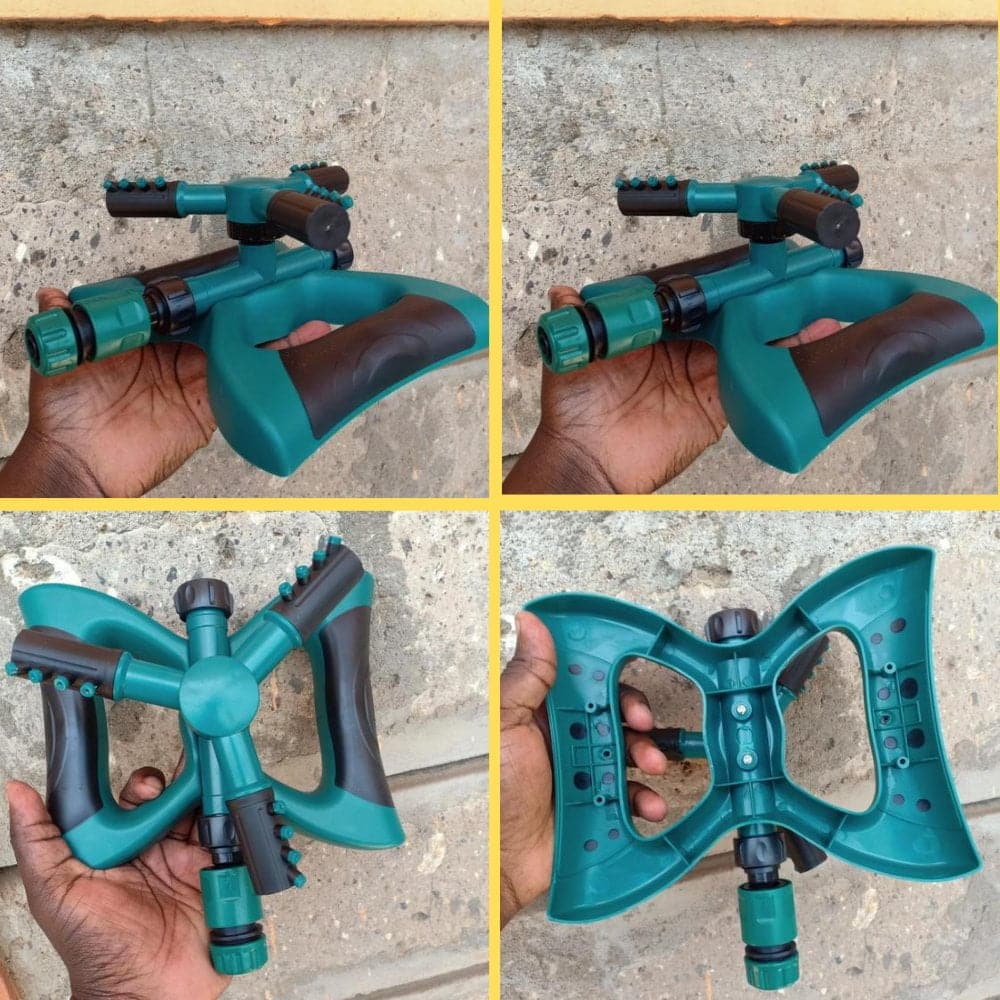 10M(R) Auto-Rotating Water Sprinkler For Irrigating Yard, Garden, Farm, Lawn - Up To 60Psi, 10 Meters(Radius)