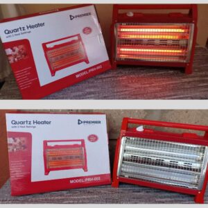 367233 800/1600W Premier Halogen Quartz Room Heater With Inbuilt Humidifier &Amp; Fan(Silent) With This Versatile Halogen Room Heater With An Inbuilt Fan And Humidifier, You Can Stay Warm And Comfortable Wherever You Are.The Inbuilt Humidifier Prevents Dry Air, Which May Cause Headaches, Dry Eyes And Skin Irritation. All You Need To Do Is Add Water.With A Silent Fan That Pushes Hot Air Out, The House Warmer Is Super Quiet So You Won'T Be Disturbed By It At Night.You Can Also Select Between 800W And 1600W Power Settings By Just Turning The Knob. To Save Energy, Select 800W. Features The Premier Halogen Heater: 2 Heat Settings Provide Instant Heat For Your Home: 800W &Amp; 1600WCarry Handle To Ease ManeuverabilityHumidifierSimple ControlsSafety Tilt SwitchHigh Heating EfficiencyLong Span-Life1600Watts Two Tube Quartz HeaterAutomatic Tip-Over ProtectPortable