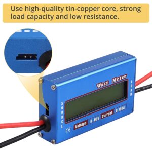 Dc 60V 100A Solar Battery Power Analyzer Watt And Voltage Meter Kenya 11 All In One: This Is An Electricity Meter That Integrates An Energy Meter, Voltmeter And Ammeter, Used To Analyze, Test And Troubleshoot Of Dc Power Projects.Wide Voltage Range: The Rc Watt Meter Has A Wide Voltage Measurement Range Of 0 To 60V, Suitable For 12, 24, 36 And 48V Battery Pack Systems.Low Resistance: Our Power Analyzer Adopts Precision Aluminum Current Sensing Resistor, The Resistance Is Only 0.001Ohms, And The Circuit Consumption Is Only 7MahDigital Lcd Screen: The Volt Amp Watt Tester Is Equipped With A Digital Lcd Screen, The Digital Reading Is Clear, Institutionalized, And Easy To OperateWide Application: This Solar Voltage Meter Meter Can Be Widely Used For Your Rc Hobby, Dc Circuit, Solar System, Boat, Rv And Battery Backup Systems. Measures 0 To 60 Volts. Works On 12, 24, 36, And 48-Volt Battery Bank Systems.Precision Alu-Chrom Current Sensing Resistor, With Only 0.001 Ohms Resistance And Circuitry That Draws Only 7 Ma.This Is The All-In-One Meter: A Power Meter, A Volt Meter, An Amp-Hour Meter, An Ammeter And An Energy Meter. Digital Lcd Screen Gives Clear Crisp Number Readings.Perfect Troubleshooting Tool: It'S Indispensable For Analyzing, Testing And Troubleshooting Any Diy Dc Power Project.Professional Rc Watt Meter Is An Excellent Addition To Your Rc Hobby, Dc Circuits, Solar System, Boat/Rv &Amp; Battery Backup Systems!