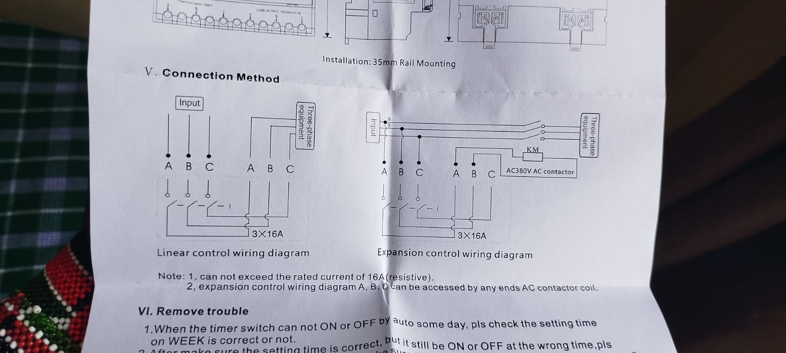 Manhua 3 Phase Timer Switch Mt317 User Manual The Manhua Mt317 3-Phase Digital Timer Switch Is A 16A Din Rail Timer Switch For Precise Time Control In 380Vac Systems. It Offers Minute, Hourly, Daily And Weekly Scheduling With Up To 16 Programmable Settings.  The Din Rail-Mounted Design Ensures Easy Installation, And It Operates Reliably In Temperatures From -10℃ To +60℃. The Mt317 Provides Dependable Three-Phase Time Control For Both Commercial And Industrial Applications.