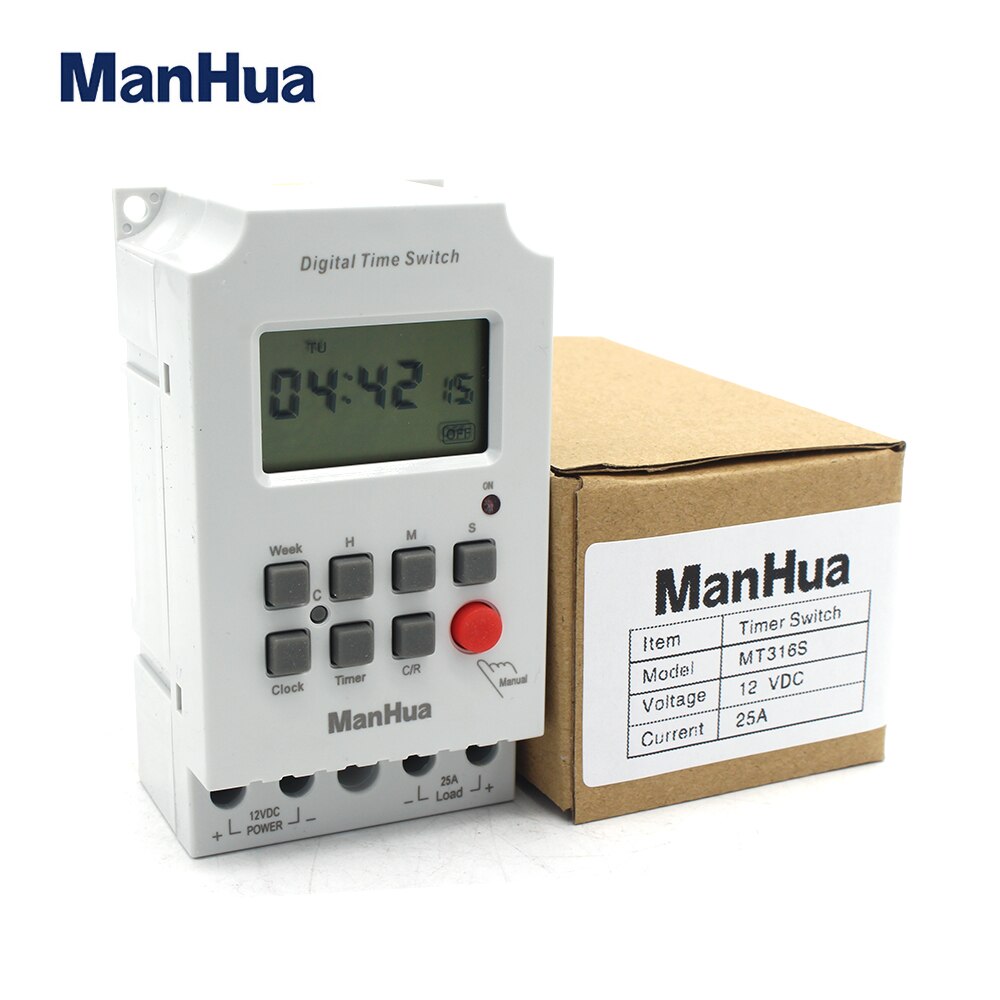 Manhua Mt316S 12 V Volt Electronic Delay Cycle Dc Timer Switch 2 The Mt316S 12Vdc Delay Digital Timer Switch Is Perfect For Automating Switching On/Off Of Any Low-Voltage Electrical Environment Requiring Precise Time-Based Like: