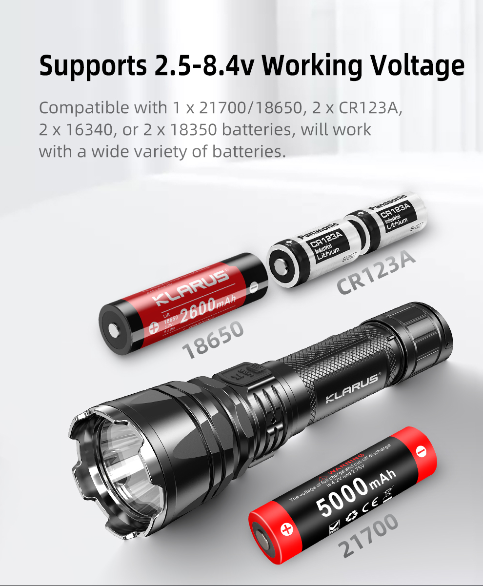 Klarus Xt11Gt Pro Flashlight 9 Xt12Gt Pro 1600 Lumens Tactical Flashlight Features: 850 Meters Ultra Long Range, Designed Specifically For Nighttime Outdoor Search Activities1600 Lumens Bright Light With One-Touch Instant Illumination2.5-8.4V Voltage Range, Supporting Multiple Batteries288-Hour Maximum Runtime, So You Don’t Have To Worry About Battery LifeHighly Customizable, Allowing You To Create Your Unique Long-Distance Flashlight