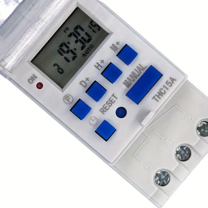 Manhua Mt15 Digital Timer Switch – 16A Programmable Relay With Lcd Weekly Daily And Hourly Automation Tronic 3 The Manhua Mt15 Digital Timer Switch With Dual Control Is A Powerful And User-Friendly Programmable Relay Designed To Automate Your Electrical Devices With Ease. With A 16A Capacity And Support For 16 On/Off Groups Per Day, You Can Schedule Your Appliances Hourly, Daily, Or Weekly Without Needing To Manually Turn Them On Or Off. This Timer Is Plug-And-Play, Making It Easy To Install Without The Need For An Electrician.