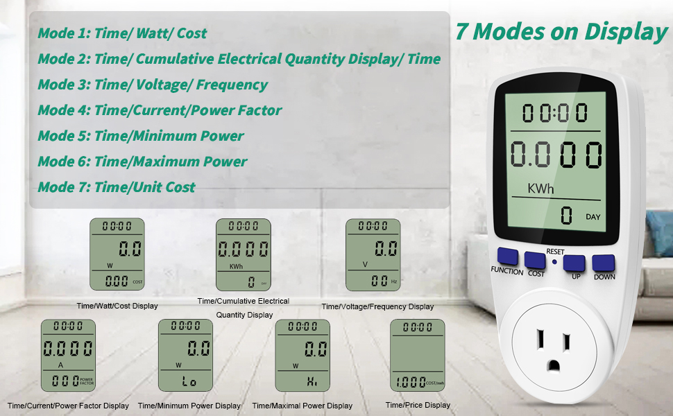 E9Fd3747 E0Fa 4E5F 83Fb C0A2906Ff447. Cr00970600 Pt0 Sx970 V1 1 Manhua Tg44Ne Energy Meter Voltage Wattage Current Monitor -- 16A, 3600W Uk Plug