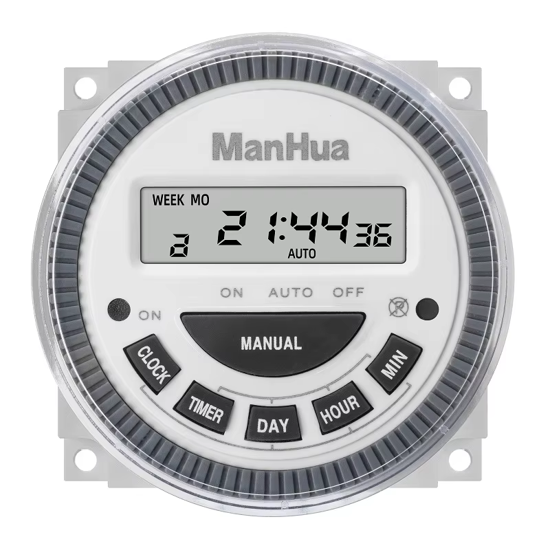 Mt619Hpv Manhua 12V 16A Programmable Digital Timer Switch With Lcd Daily Onoff Scheduler 2 The Manhua Mt619Hpv Digital Timer Switch Is A Smart, Low-Voltage Programmable Timer Built For Automating Electrical Appliances In Home, Office, Agricultural, And Commercial Settings. Supporting 17 On/Off Cycles Per Day, It Offers Reliable And Energy-Efficient Time Control For Systems Like Led Lighting, Pumps, Fans, And Solar Battery Setups. With An Easy-To-Read Lcd Display, Support For 12Vdc, And A 16A Current Capacity, It’s Ideal For Managing Devices In Environments Where Precision And Safety Matter.