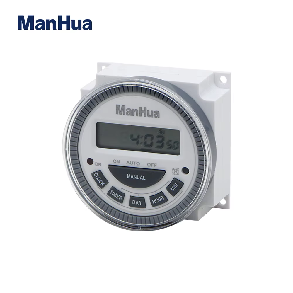 Mt619Hpv Manhua 12V 16A Programmable Digital Timer Switch With Lcd Daily Onoff Scheduler 7 The Manhua Mt619Hpv Digital Timer Switch Is A Smart, Low-Voltage Programmable Timer Built For Automating Electrical Appliances In Home, Office, Agricultural, And Commercial Settings. Supporting 17 On/Off Cycles Per Day, It Offers Reliable And Energy-Efficient Time Control For Systems Like Led Lighting, Pumps, Fans, And Solar Battery Setups. With An Easy-To-Read Lcd Display, Support For 12Vdc, And A 16A Current Capacity, It’s Ideal For Managing Devices In Environments Where Precision And Safety Matter.