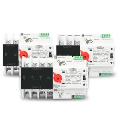 TOMZN 63A ATS switch for solar-to-grid backup in Kenyan homes, ensuring uninterrupted power during outages.