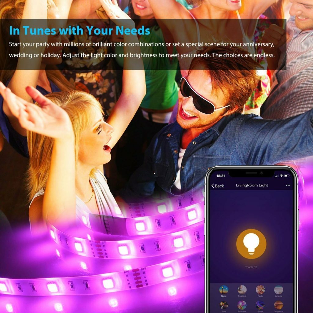 s l1600 2 Enhance your living space with this versatile LED strip light, offering 16 million color choices and smart control. Enjoy features like timed on/off, DIY scene modes, and music synchronization. Ideal for decorating rooms, living spaces, and creating ambiance, this strip light is a functional and attractive addition to any home. 🛠️Key Features: ✅ Control over 16 million color choices for customized ambiance.
✅ Set timed schedules for automatic light strip on/off.
✅ Access 8 scene modes and 3 blinking effects for dynamic lighting.
✅ Synchronize lights with music for an immersive audio-visual experience.
✅ DIY mode allows for personalized lighting configurations.
✅ Dimmable to adjust brightness for various moods and activities.
✅ Durable construction ensures longevity and reliable performance.
✅ Easy installation with adhesive backing for quick setup.
✅ Suitable for indoor decoration, creating vibrant atmospheres. ⬇️SCROLL DOWN TO SEE DESCRIPTION⬇️