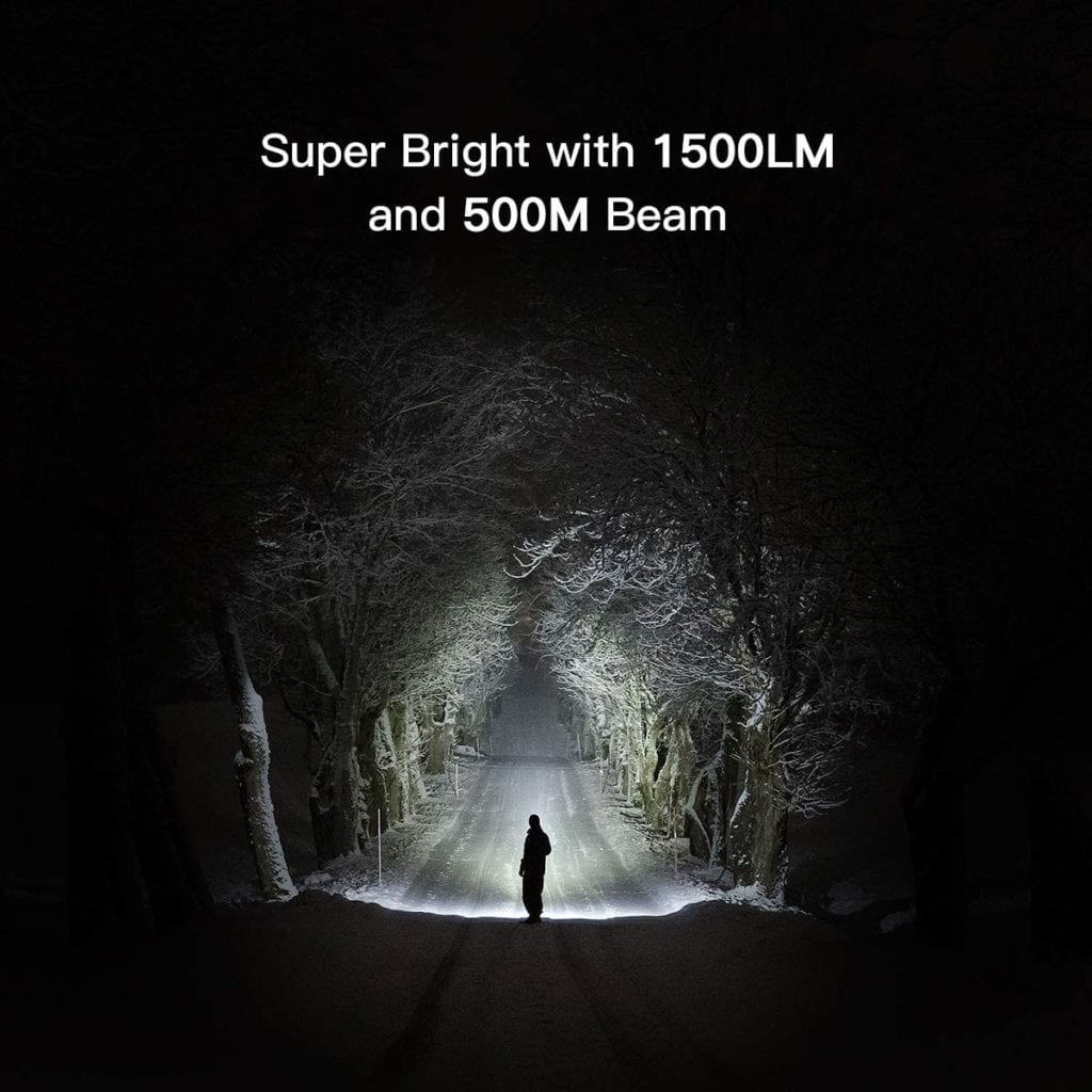 PEETPEN L40 Flashlight: 900lm, 300m Beam, USB Rechargeable, Aluminum, IPX67 Waterproof - Camping, Hiking, Emergency 8 71sDPrFmaaL. AC SL1200 The PEETPEN L40 flashlight provides a bright 900 lumen output, illuminating up to 300 meters. It features USB rechargeable functionality, multiple lighting modes, and IP67 waterproof durability, making it ideal for everyday carry and emergency preparedness. ๐ ๏ธKey Features: โ
900 lumen LED bulb for bright illumination
โ
Lights up objects up to 300 meters away
โ
USB rechargeable with included 18650 battery and cable
โ
Low power warning function flashes to remind you to recharge
โ
Four lighting modes: High, Low, Strobe, SOS
โ
Compact design fits in pockets, backpacks, or glove compartments
โ
IP67 waterproof rating for use in various weather conditions
โ
Constructed from durable aluminum alloy with skid-proof and abrasion-resistant design
โ
Includes flashlight, rechargeable battery, 2 backup waterproof rings, and user manual โฌ๏ธSCROLL DOWN TO SEE DESCRIPTIONโฌ๏ธ