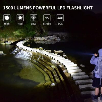 PEETPEN L21 Hiking Flashlight 1200 Lumens