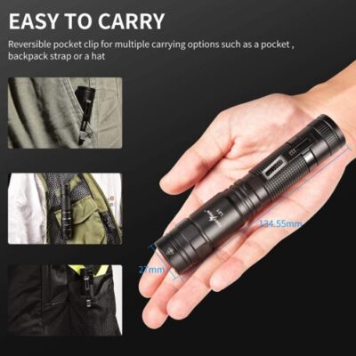 PEETPEN L21 Hiking Flashlight 1200 Lumens