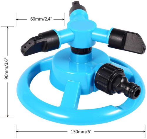 Rotating Sprinkler for Kenyan Gardens Efficient 360ยฐ rotating sprinkler watering a garden in Nairobi, Kenya, with 10m reach for even coverage.