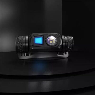 Wuben H1 headlamp illuminating a dark trail during hiking in Nairobi, Kenya, with 125-meter beam for safe navigation.