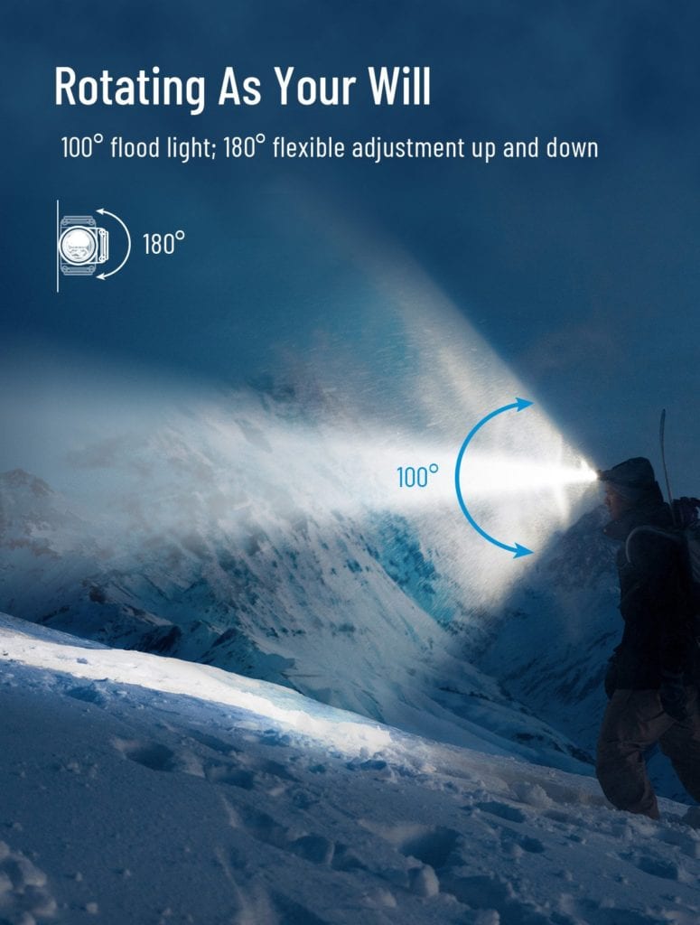 200915 H1 EN 1200 V1 0628129 Illuminate your adventures with the Wuben H1 LED Headlamp, a powerful and versatile lighting solution. Delivering 1200 lumens with a 125-meter beam distance, it features 11 modes, a 2600mAh rechargeable battery, and IP68 waterproofing. Ideal for night cycling, camping, emergency response, and outdoor work. 🛠️Key Features:: & Benefits ✅ 1200 Lumens Brightness – High-powered OSRAM P9 LED ensures excellent light coverage. ✅ Long Range Beam – Projects light up to 125 meters, ideal for outdoor navigation. ✅ Rechargeable 18650 Battery – Comes with a 2600mAh battery for easy recharging. ✅ IP68 Waterproof & Durable – Fully protected against dust and water submersion up to 2 meters. ✅ 180° Adjustable Beam – Direct light exactly where you need it using the tiltable head design. ✅ Memory + Lock Function – Remembers last mode used and prevents accidental activation. ✅ Lightweight Comfort – Weighs just 54g (without battery) for comfortable wear. ✅ Multi-Mode Lighting – Offers 11 light modes for various needs, including red light. ⬇️SCROLL DOWN TO SEE DESCRIPTION⬇️