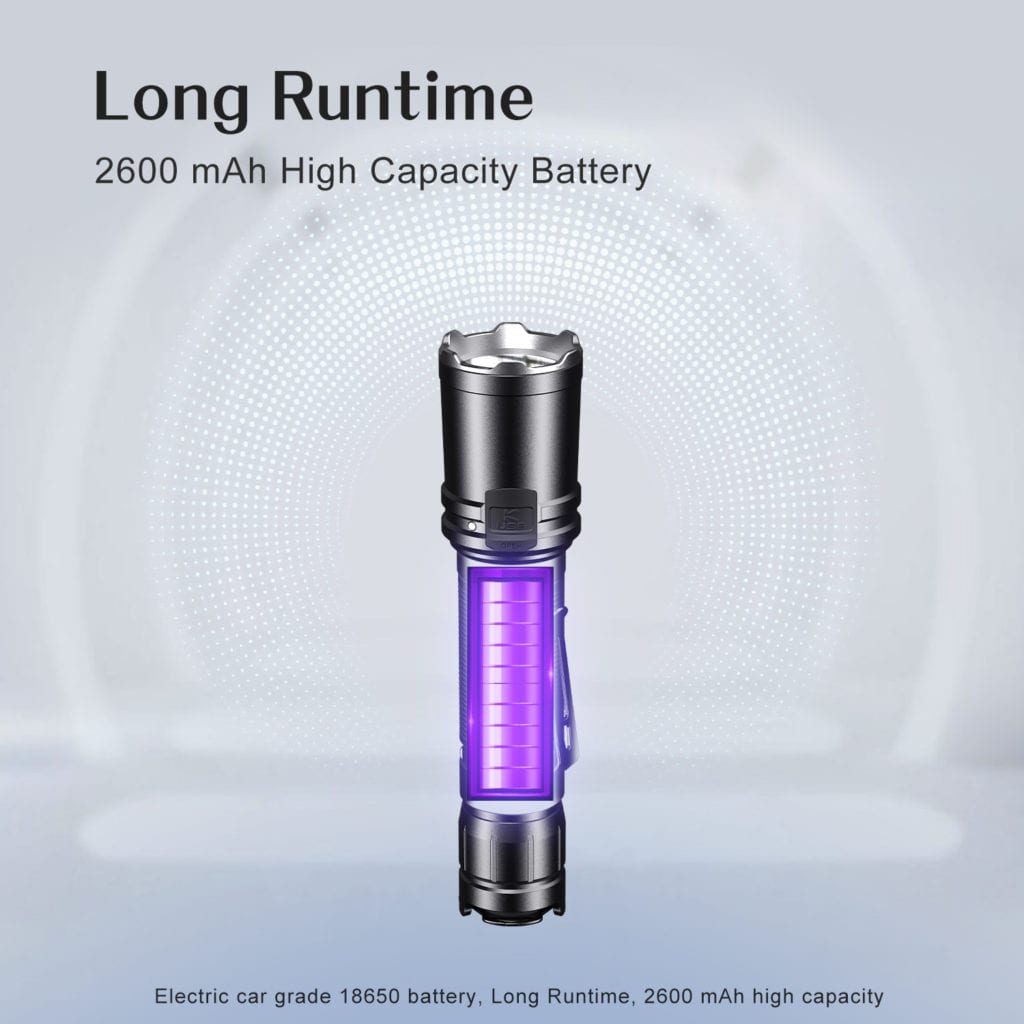 Klarus XT11R Torch Tactical Flashlight 15 Klarus XT11R flashlight with lanyard attached