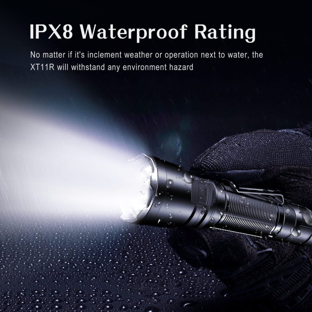 Klarus XT11R Torch Tactical Flashlight 18 Klarus XT11R waterproof rating test