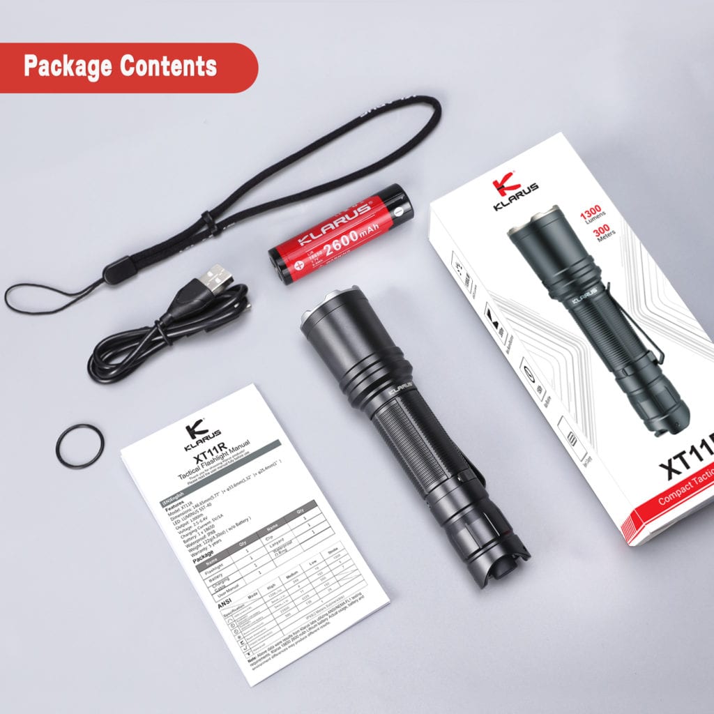 Klarus XT11R Torch Tactical Flashlight 21 Klarus XT11R complete product overview