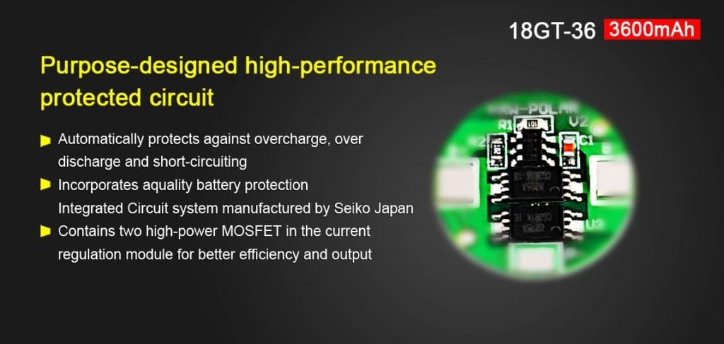 6 ad599589 e144 48ef 9097 70fabddf1e14 1145x545 This Klarus 18650 Li-ion battery offers a robust 3600mAh capacity for extended device runtimes. It features integrated protection against overcharge, over-discharge, short circuits, and overheating, making it a reliable power source for compatible Klarus flashlights and other high-drain devices. Its durability is proven by its use in applications like Tesla electric cars, ideal for outdoor adventures, professional use, and emergency preparedness. 🛠️Key Features: ✅ Compatible with Klarus XT11X, E1, XT11, XT11GT, XT30R, XT12GT, XT2CR, AR10, G10, ST15R, ST10, 360X1, 360x3
✅ High capacity: 3600mAh
✅ Protected cell with overcharge, over-discharge, short circuit, and overheating protection
✅ Li-Ion chemistry
✅ Button top design
✅ Nominal voltage: 3.6V
✅ Max continuous discharge: 7A
✅ Safety certified: CE, ROHS
✅ Durable construction with proven reliability ⬇️SCROLL DOWN TO SEE DESCRIPTION⬇️