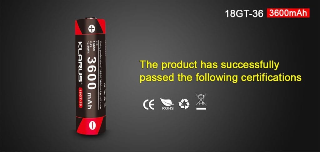 8 7d8b6ce3 6fe8 4e36 9d43 6b1257e6762b 1145x545 This Klarus 18650 Li-ion battery offers a robust 3600mAh capacity for extended device runtimes. It features integrated protection against overcharge, over-discharge, short circuits, and overheating, making it a reliable power source for compatible Klarus flashlights and other high-drain devices. Its durability is proven by its use in applications like Tesla electric cars, ideal for outdoor adventures, professional use, and emergency preparedness. 🛠️Key Features: ✅ Compatible with Klarus XT11X, E1, XT11, XT11GT, XT30R, XT12GT, XT2CR, AR10, G10, ST15R, ST10, 360X1, 360x3
✅ High capacity: 3600mAh
✅ Protected cell with overcharge, over-discharge, short circuit, and overheating protection
✅ Li-Ion chemistry
✅ Button top design
✅ Nominal voltage: 3.6V
✅ Max continuous discharge: 7A
✅ Safety certified: CE, ROHS
✅ Durable construction with proven reliability ⬇️SCROLL DOWN TO SEE DESCRIPTION⬇️