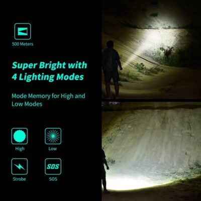 PEETPEN L45 900lm Camping Flashlight