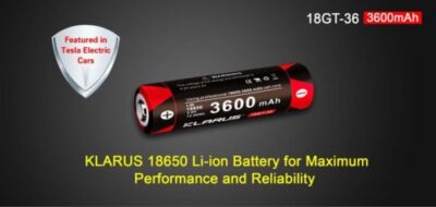 Klarus 18GT-36 Battery for Hiking Flashlights