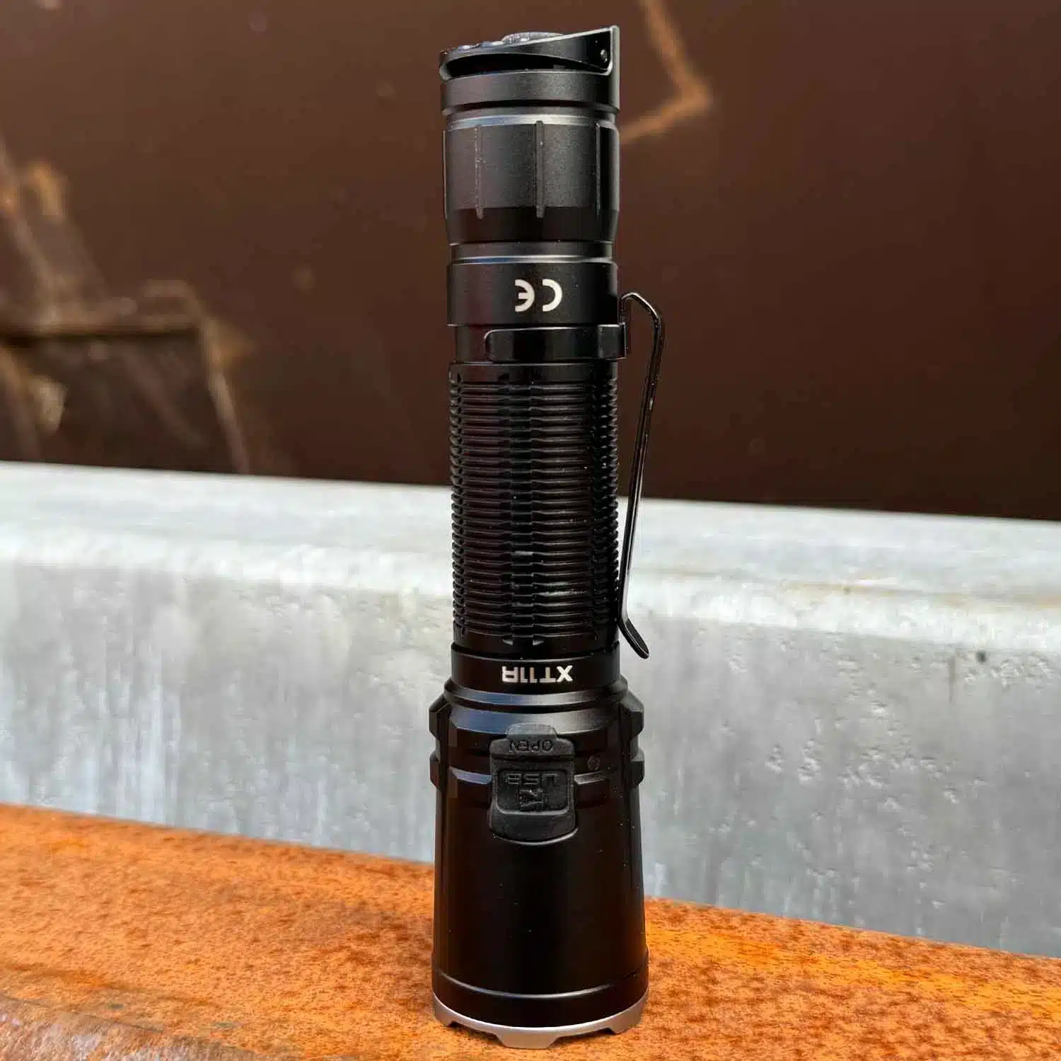 klarus xt11r 20255 The Klarus XT11R is a powerful and compact LED flashlight designed for versatility, featuring a 1300-lumen output and a 300-meter beam. It offers three brightness levels, strobe mode, and USB-C recharging, making it ideal for camping, security, and everyday carry. 🛠️Key Features: ✅ Max output of 1300 lumens and 300 meters beam distance ✅ Dual tail switch for one-hand operation ✅ 3 brightness levels plus strobe mode ✅ USB-C recharging with charging indicator ✅ Runs on a 2600mAh 18650 rechargeable battery (included) ✅ Crenelated front for self-defense and window-breaking ✅ IPX8 waterproof rating ✅ 1-meter impact resistance ✅ Lightweight aluminum alloy construction ✅ Up to 200 hours runtime on low setting ⬇️SCROLL DOWN TO SEE DESCRIPTION⬇️