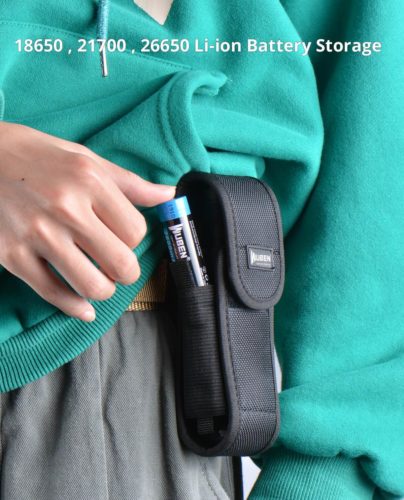 Adjustable WUBEN AS6 Holster for Camping Durable WUBEN AS6 nylon holster with adjustable belt loop, ideal for camping trips in rugged terrains.