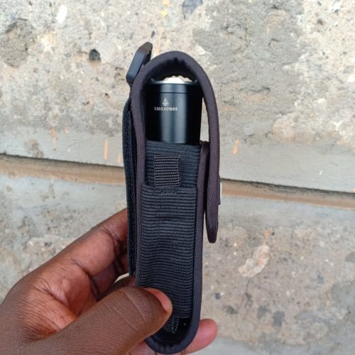 WUBEN AS6 Adjustable Holster for Camping Gear WUBEN AS6 nylon holster with adjustable length for carrying flashlights on camping trips.