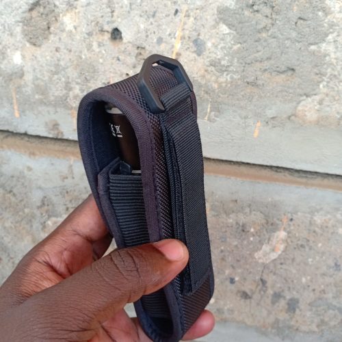 Adjustable WUBEN AS6 Holster for Camping Durable WUBEN AS6 nylon holster for camping, with adjustable 5.5-5.9 inch length to secure flashlights on belts.