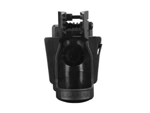 Klarus AH2 Holster for Urban Security Klarus AH2 holster for quick flashlight access during security patrols, featuring 90-degree rotation and belt lock.