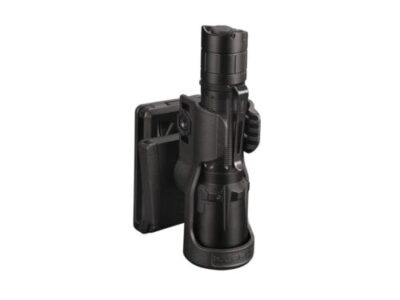 Klarus AH2 holster for rapid flashlight access during security patrols, featuring locking belt clip.