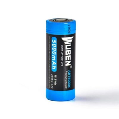 Wuben 5000mAh Battery for Hiking Flashlights