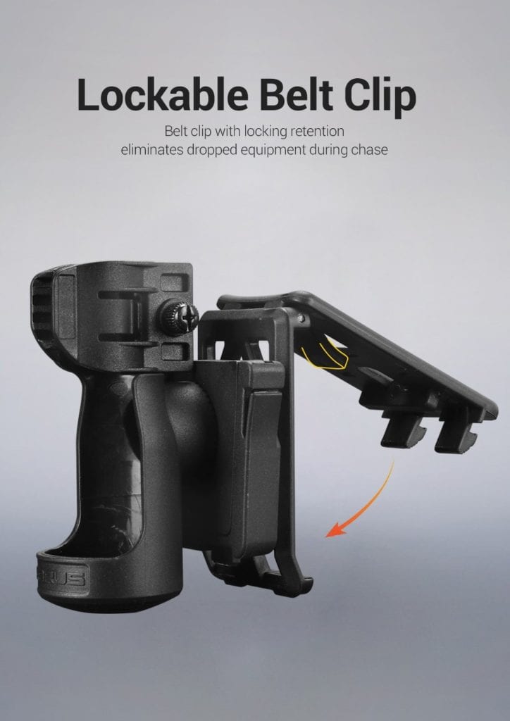 Klarus AH2 Holster: Rapid Deployment Flashlight Carrier | SUS304 Steel & Nylon | Security, Camping, Outdoors 5 klarus ah2 rapid deployment flashlight holster 1 The Klarus AH2 Holster offers secure and rapid access to your flashlight, constructed from durable SUS304 stainless steel and high-quality nylon. Its rotating design allows for comfortable retrieval from various positions, making it ideal for security officers and outdoor enthusiasts.
๐ ๏ธKey Features: โ
Designed for rapid flashlight deployment.
โ
Secure belt clip with locking mechanism to prevent drops.
โ
Compatible with body diameters of 21-27mm.
โ
Accommodates bezel diameters less than 37mm.
โ
Rotates 90ยฐ to either side for versatile access.
โ
Constructed from SUS304 stainless steel and nylon.
โ
Suitable for security personnel and outdoor activities.
โ
Holds Klarus E1, E2, E3, XT1A, XT1C, XT2C, XT2CR, XT11S, XT12S, XT11GT Pro, XT2CR Pro, XT21C.
โ
Lightweight design at 126.8g (4.47oz). โฌ๏ธSCROLL DOWN TO SEE DESCRIPTIONโฌ๏ธ