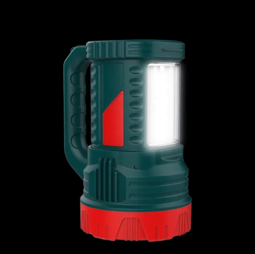 AKKO STAR 15W LED Searchlight for Camping AKKO STAR 15W rechargeable searchlight in action during a nighttime hike, offering bright illumination for outdoor exploration in Kenya.
