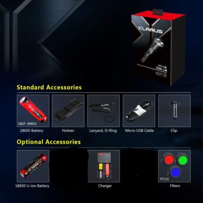Klarus XT11X Hiking Flashlight 3200 Lumens