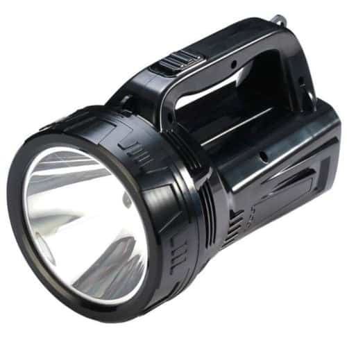 DP-7310 Flashlight for Camping Nights DP-7310 rechargeable flashlight with 1800mAh battery illuminating a campsite at night for outdoor adventures.