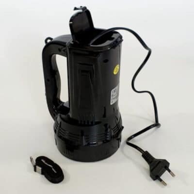DP-7310 rechargeable flashlight illuminating a campsite at night, providing 12 hours runtime for outdoor adventures in Kenya.
