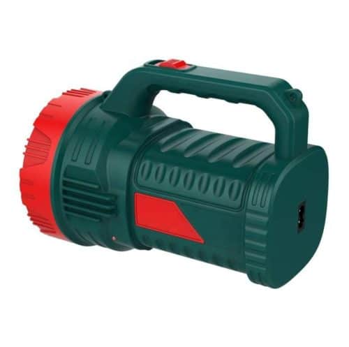 AKKO STAR 15W LED Searchlight for Camping AKKO STAR 15W searchlight lighting up a campsite, perfect for outdoor adventures with 6-hour runtime.