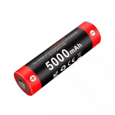 Klarus 21700 5000mAh battery in flashlight for outdoor hiking in Nairobi, Kenya