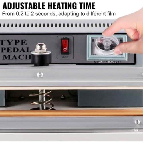 EST BS60-FS Sealer for Retail Bags EST BS60-FS 600mm foot sealer machine sealing plastic bags for food packaging in retail stores.