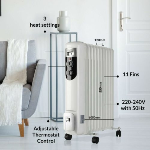 Buy-best-2.0Kw-2000W-9-Fin-Portable-Electric-oil-radiator-space-heater-with-Wheels-Adjustable-Temperature-Thermostat-White.-1-year-warranty.-products-price-in-Kenya-Lumen-Vault-products-price-in-Kenya-Lumen-Vault
