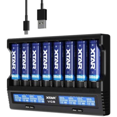 XTAR VC8 AA Battery Fast Charge