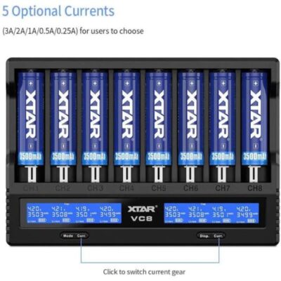 XTAR VC8 AA Battery Fast Charge