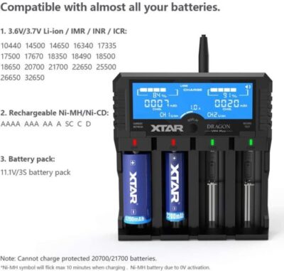 Xtar VP4 Plus Li-ion Battery Charger