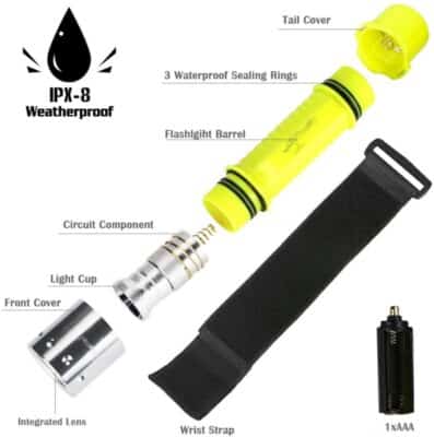 1100LM Scuba Dive Flashlight Nairobi Adventure