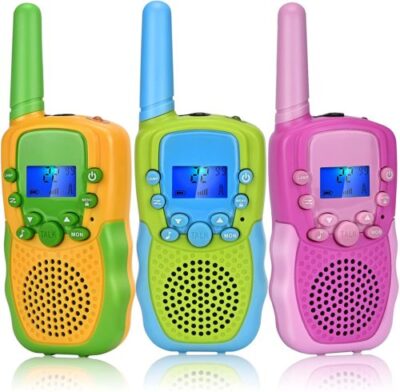 Kids walkie talkie set for outdoor adventures in Nairobi, Kenya, with 6 KM range for exploring parks.