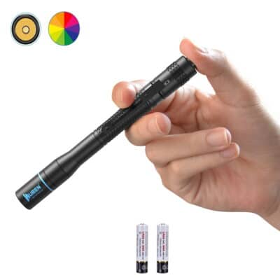 WUBEN E19 pen light for eye exams by dentists in Kenya, featuring 2.5LM low mode and high CRI LED for precise vision.